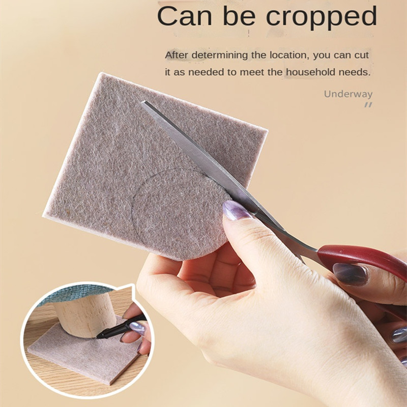 72pcs Self Adhesive Felt Chair Leg Pads Wood Floor Protectors Furniture Legs Table Leg Covers Round Bottom Anti-Slip Pads Set. 