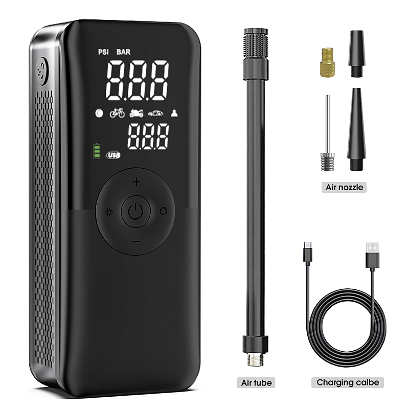 CARSUN Rechargeable Air Pump Tire Inflator Portable Compressor Digital Cordless Car Tyre Inflator For Motocycle Bicycle Balls. 