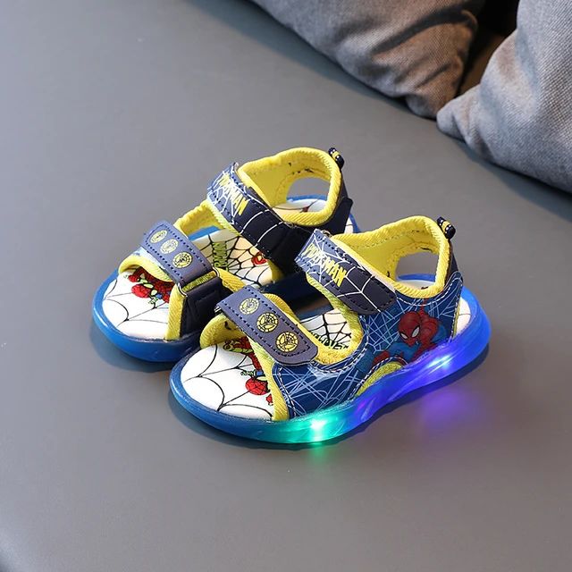 Light Up Spiderman Baby Shoes Kids Shoes Spider-Man Youth Boys - Main Image