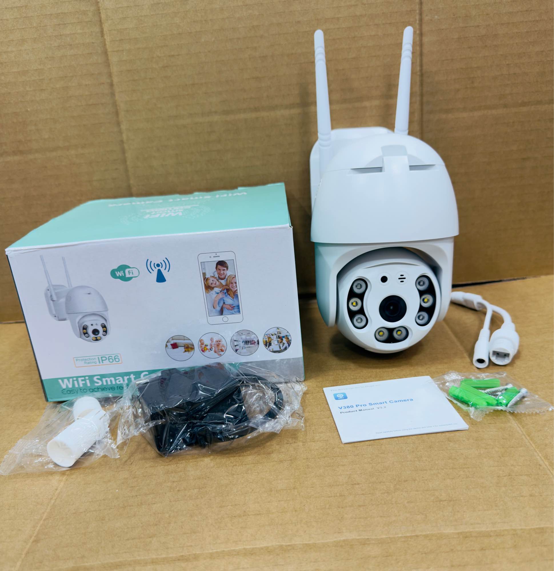 V380 PRO C6S2X HD PTZ WIFI IP Camera 1080p Waterproof Outdoor Color Night Vision Two-Way Talk 360 Degree Robotic PTZ CCTV Camera. 