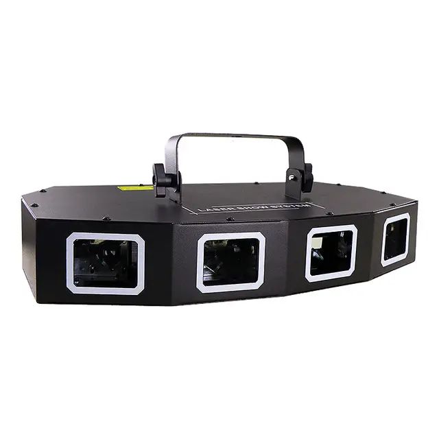 RGB Dj laser 4 heads ful colour laser light for stage, home party, night club. 