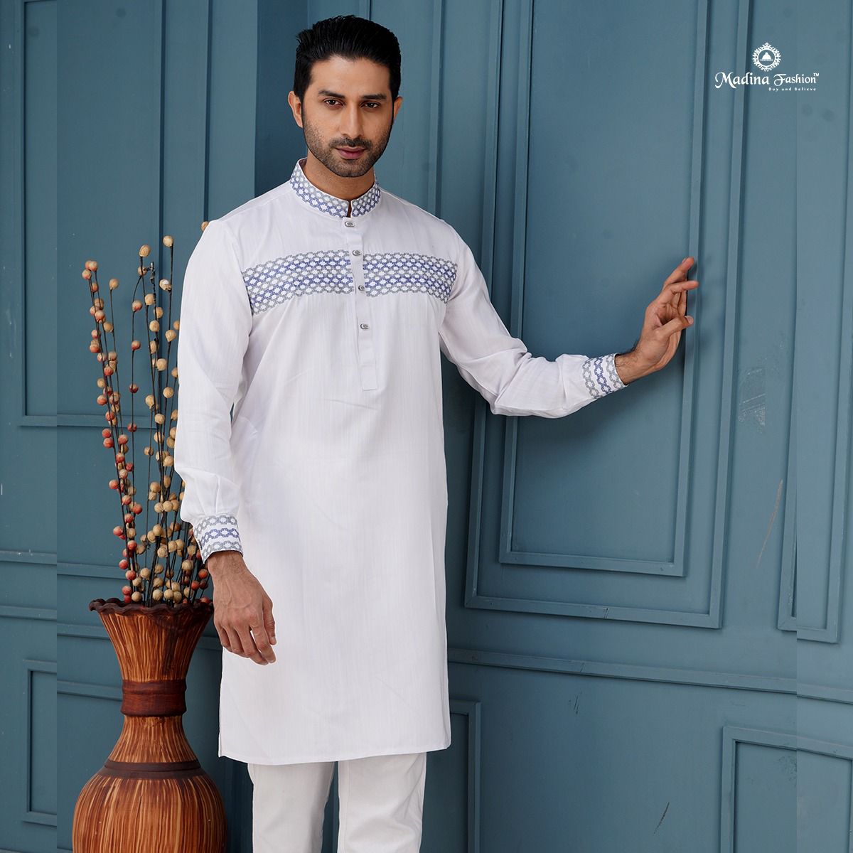 Stylish & Fashionable Export Quality Indian Cotton Panjabi For Men.