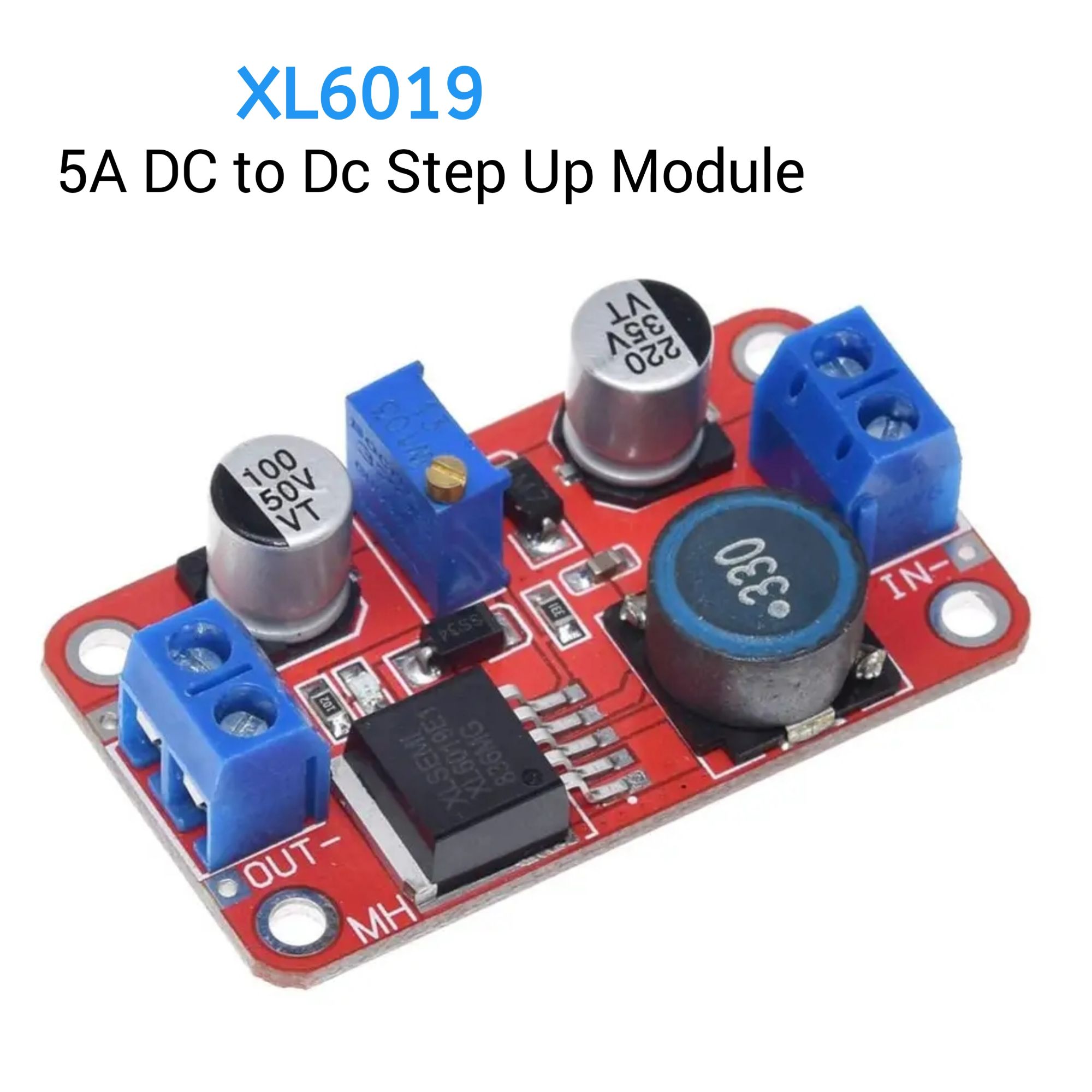 XL6019 5A DC-DC Step Up Power Module Boost Volt Converter 3.3V-35V To 5V 6V 9V 12V 24V XL6019
