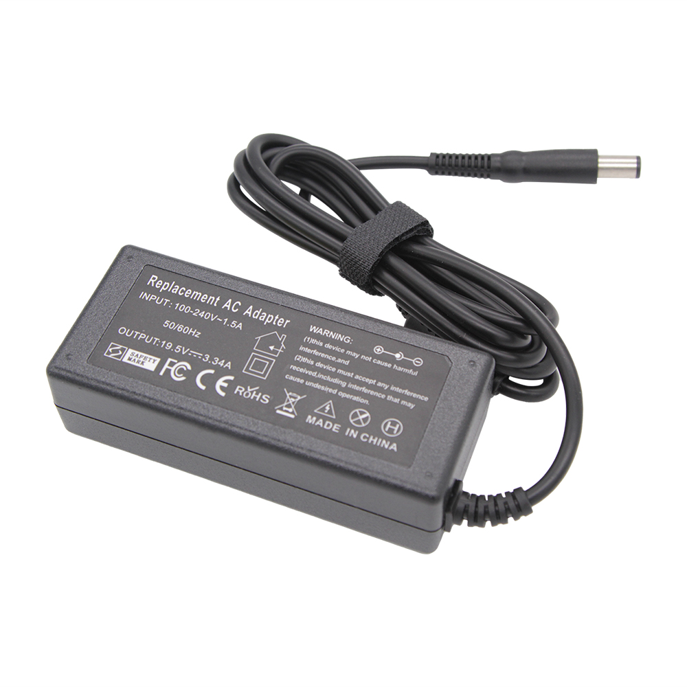 19.5V 3.34A 7.4*5.0mm 65W laptop AC power adapter charger for Dell Dell Latitude E5440 E5470 7480 E6540 E7440 E7450 E7250 E6440. 