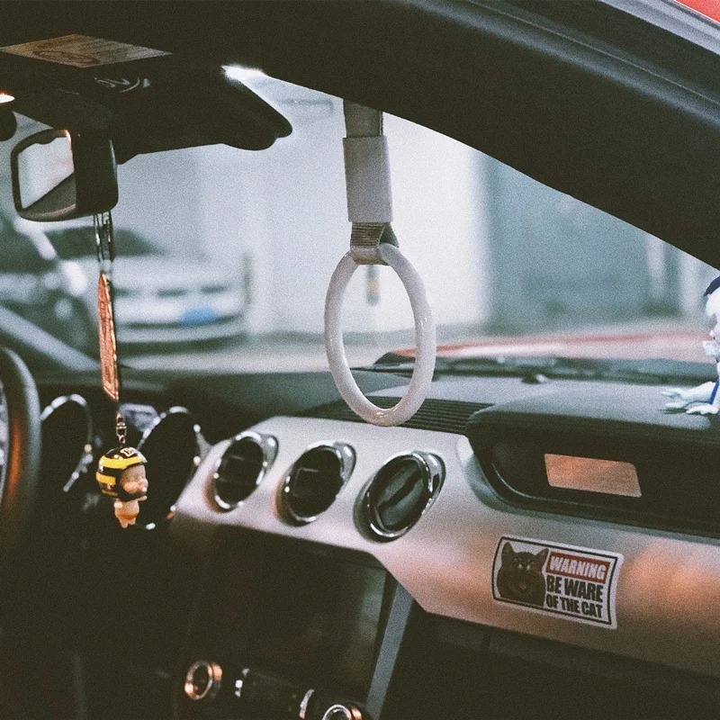 JDM Tsurikawa Round Ring Heart Train Bus Handle Subway Hand Strap Drift Charm Strap Drift Auto Accessories Car Styling. 