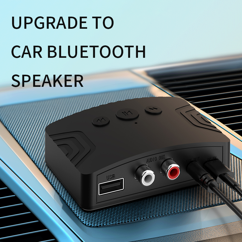 Bluetooth 5.3 Audio Receiver 3.5mm AUX RCA USB Stereo Music Wireless Adapter Support U-Disk Play For Car Kit Speaker Amplifier. 
