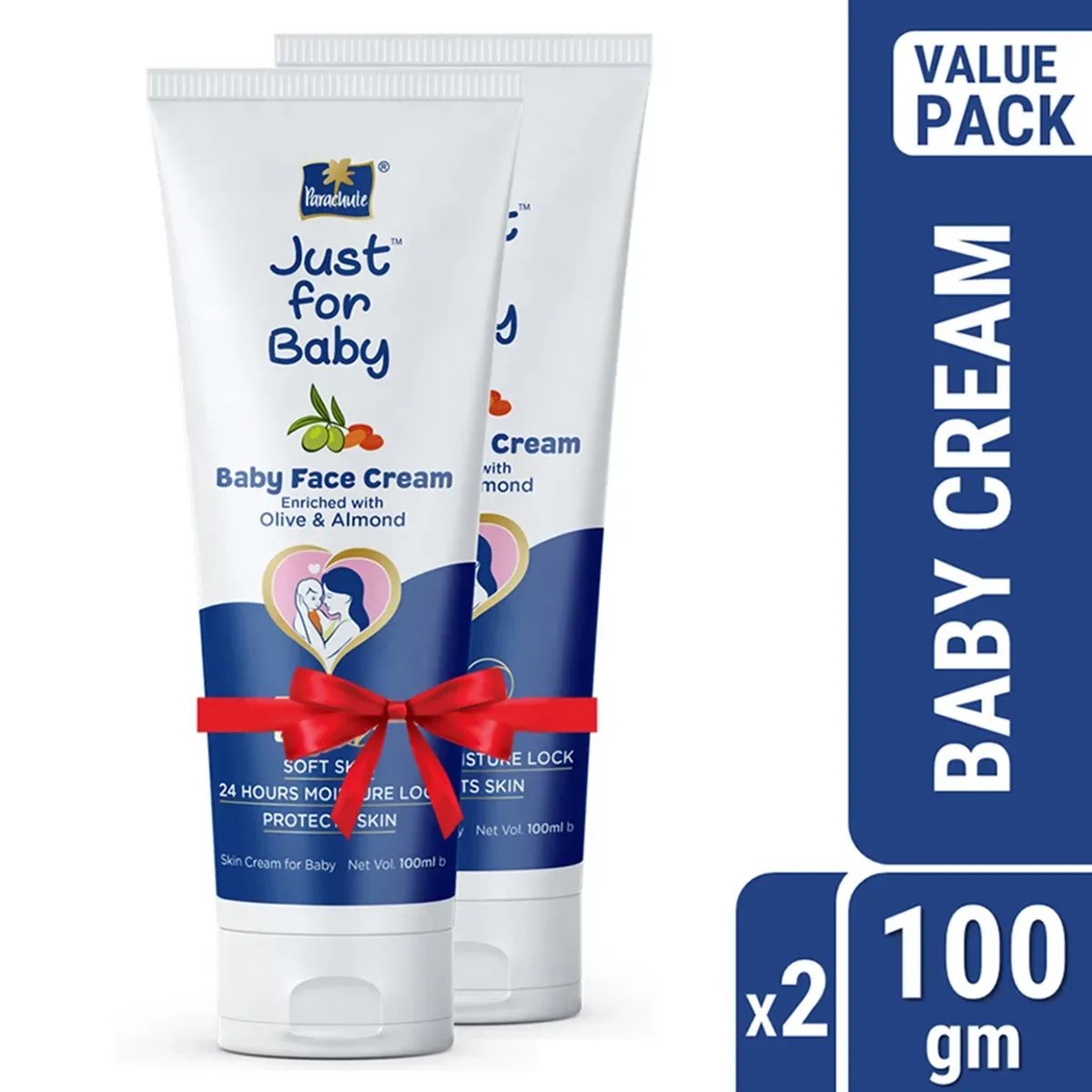Parachute Just for Baby – Face Cream 100g Pack of 2 Combo (100ml x 2)