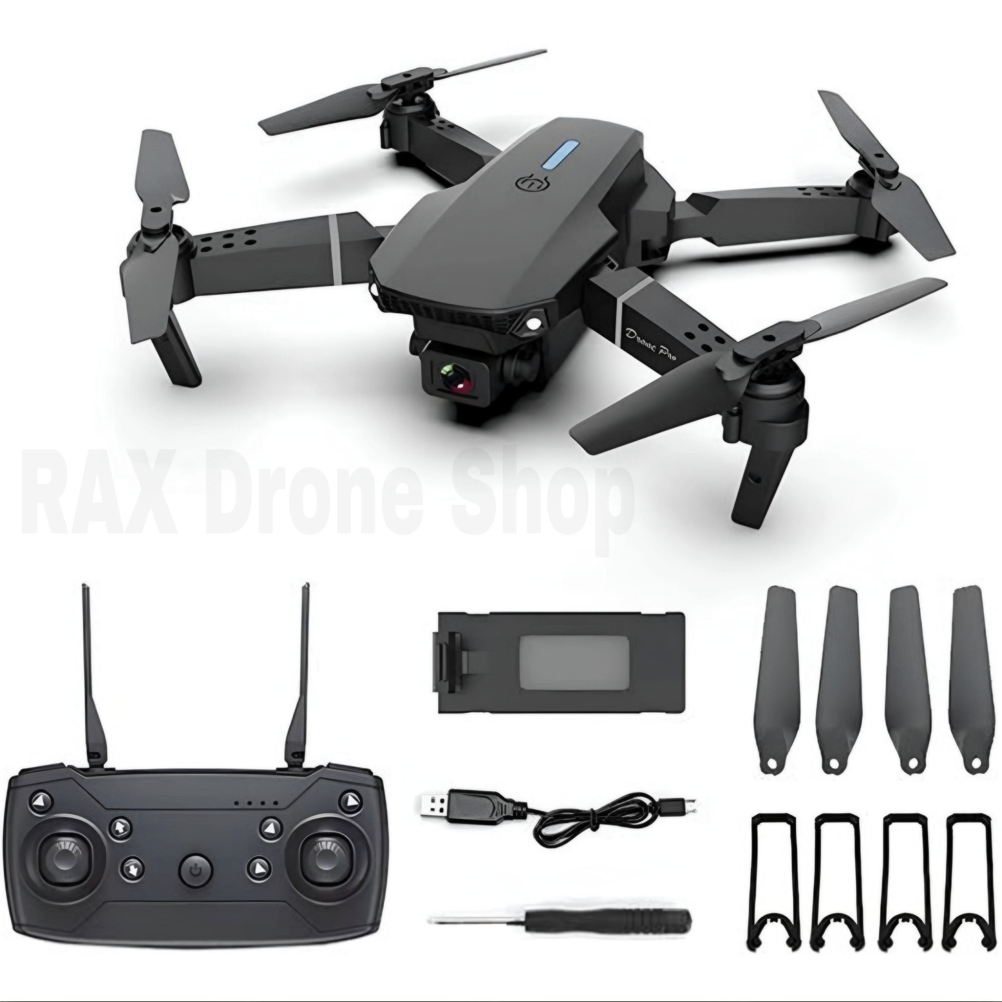 Drone E88 pro Dual camera Drone 4k video drone dual battery e88 pro. 