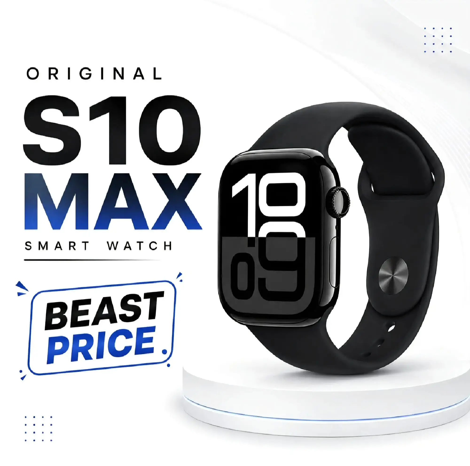 S10 Max Smart Watch 2.29 Inch AMOLED Display NFC Bluetooth Call Wireless Charging