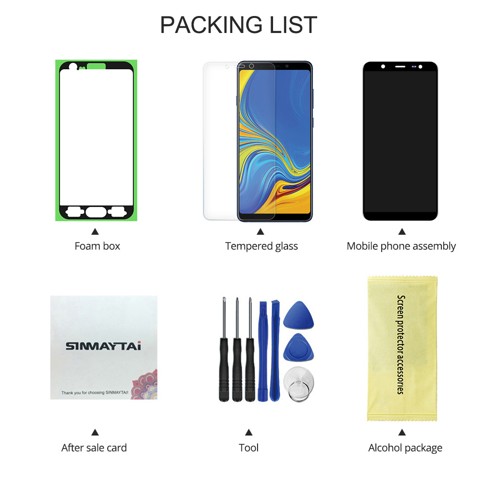 For AMOLED J8 LCD For Samsung J8 2018 J810 J810FN SM-J810 LCD Display Touch Screen Digitizer Assembly Replacement. 