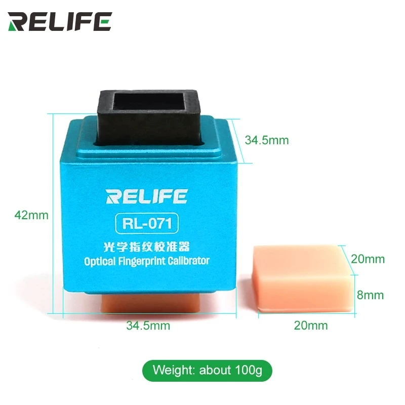 RELIFE RL-071 RL-071A Fingerprint Calibrator for Mobile Phone Repair High Recognition Rate Optical Fingerprint Calibrator Tool