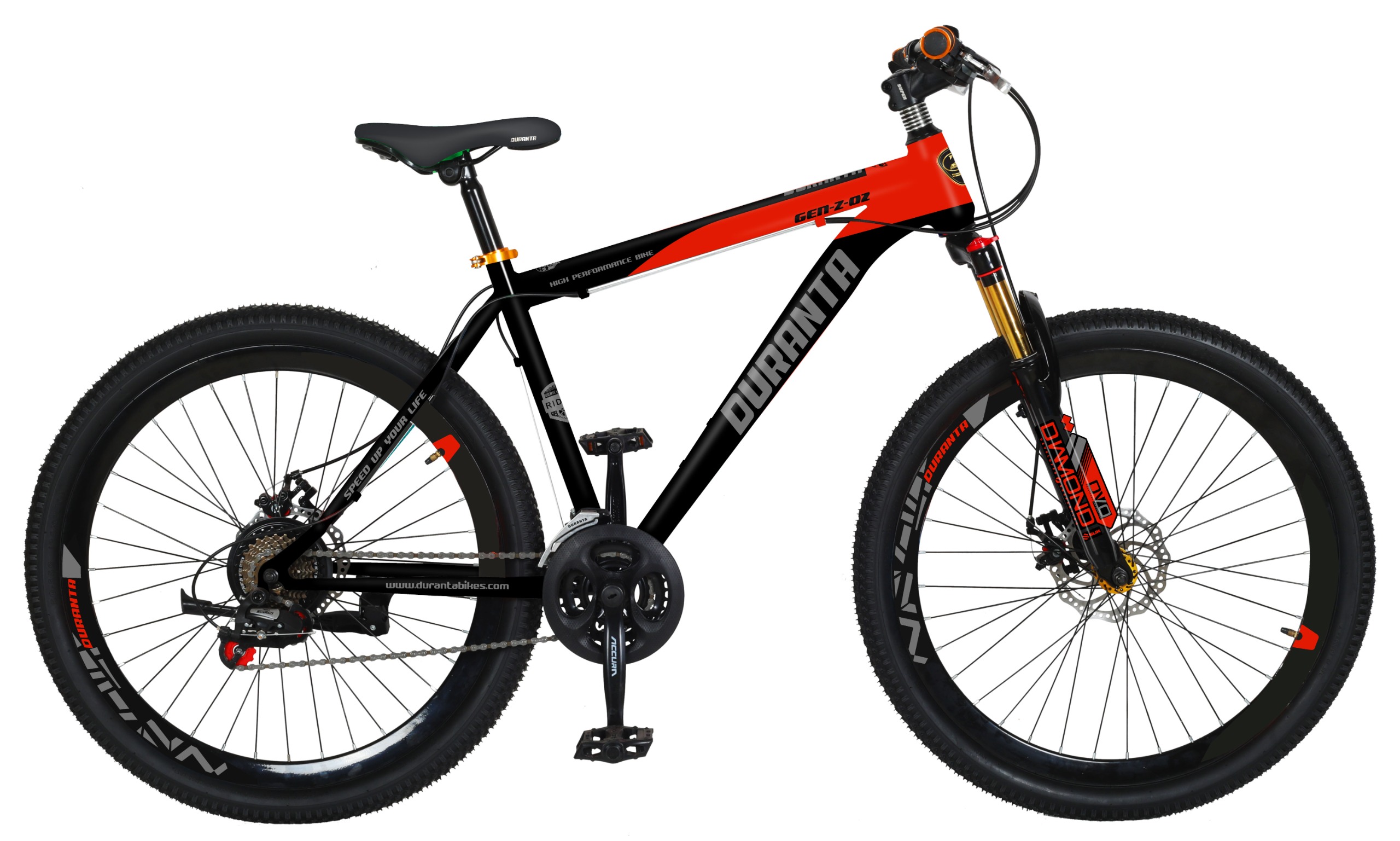 26 inchi 21 Speed Gear Cycle With Suspension Lockout fork High Rim Coloring Fat Spoke With Shimano Parts