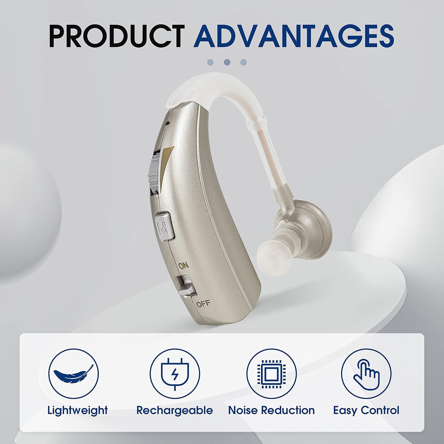 Rionet BTE Rechargeable Hearing Aid

High quality rechargeable battery

Around 30 hours continuously using after fully charged

Super Power Saving

Low Noise Distortion

BTE Design

Rion Co,. Ltd. Tokyo, Japan. 