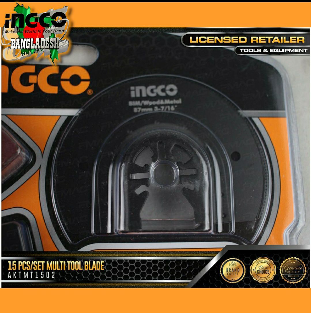 INGCO 15pcs Multi tool blade set AKTMT1502. 