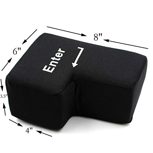 Big USB Enter Key Anti Stress Button Decompression Computer Any Vent Pillows Button Desktop Pillow For Programmer. 