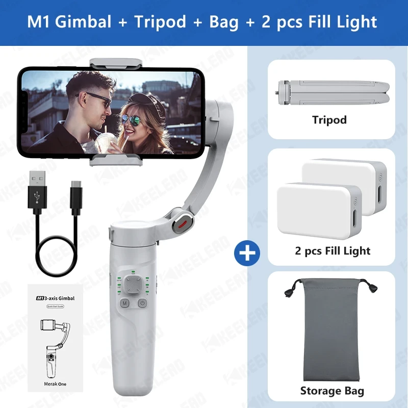 M1 3-Axis Merak One Smartphone Gimbal Stabilizer. 