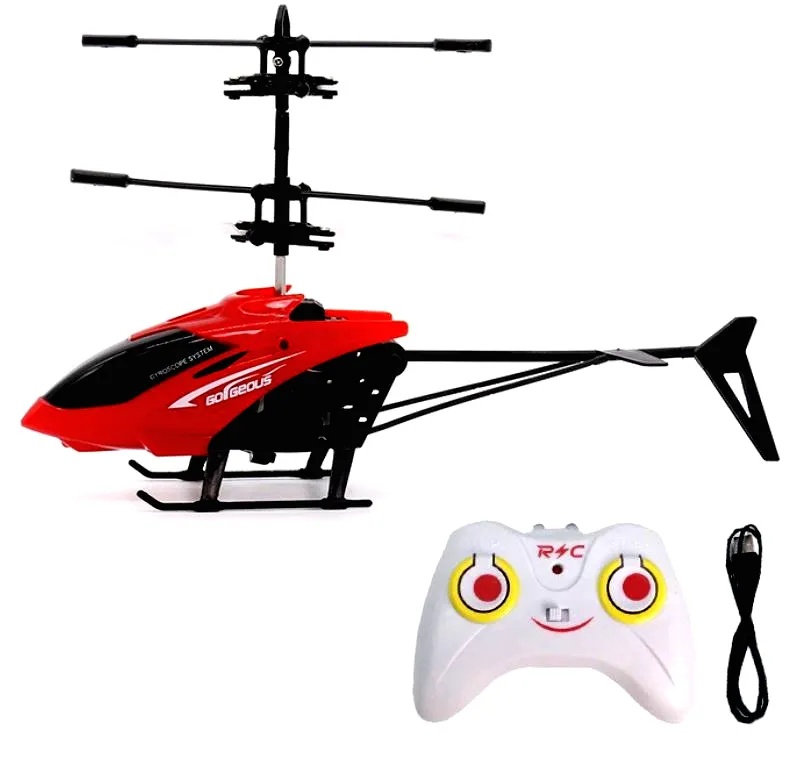 Rechargeable Helicopter with Remote Sensor – Remote Control Flying Toy. 