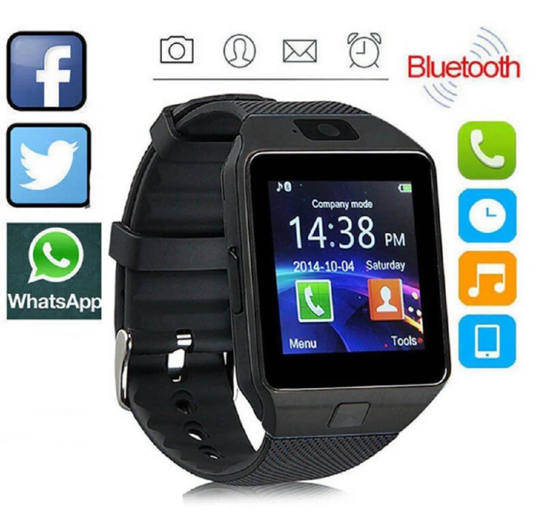DZ09 Smart Watch Android Sim Card Slot Smartwatch with TF Card Camera. 