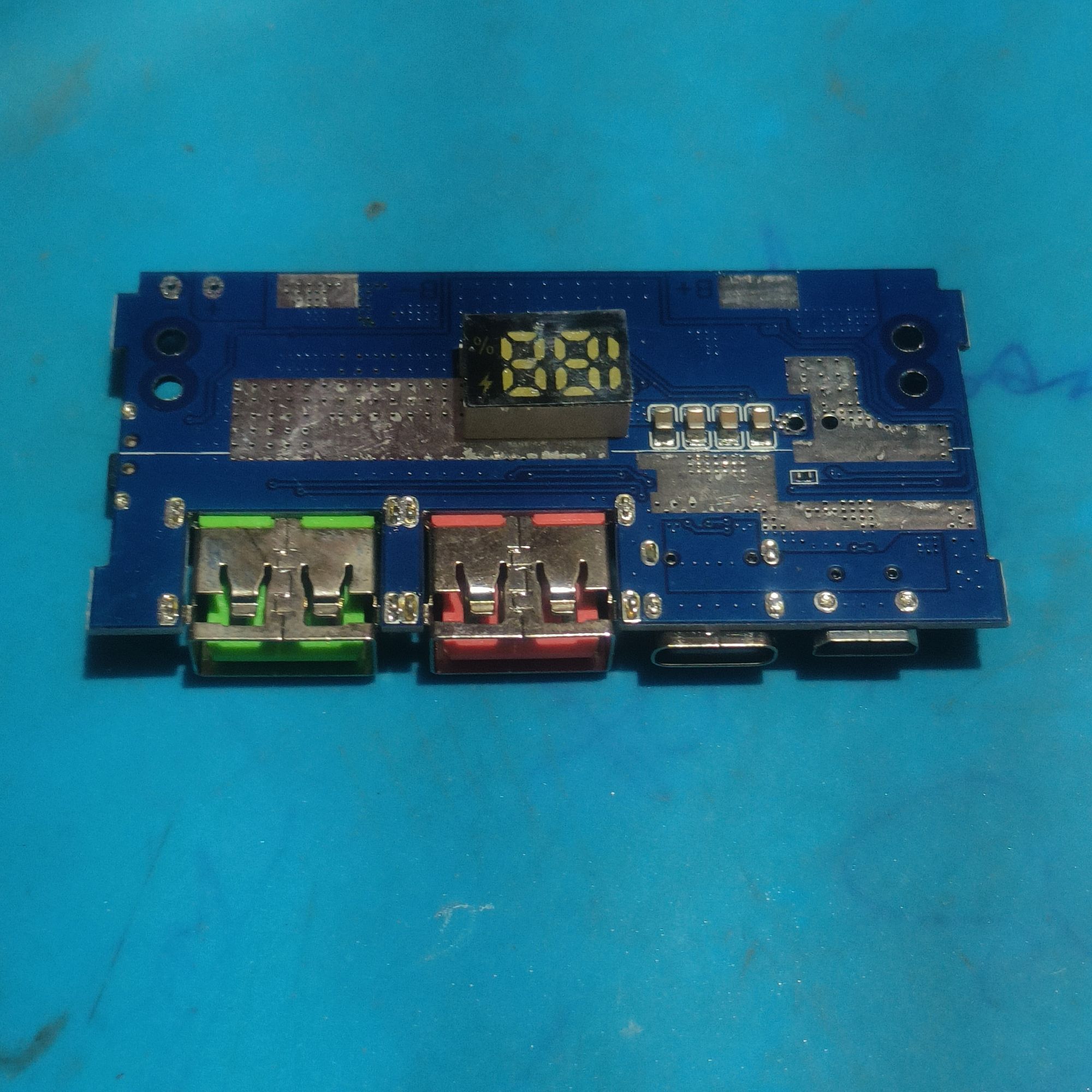 IP5356 27W Quick Charge PD3.1 USB 3.1 Gen-1 Digital Power Bank Circuit 3 in 1 Charging Input Output Port LED Display. 