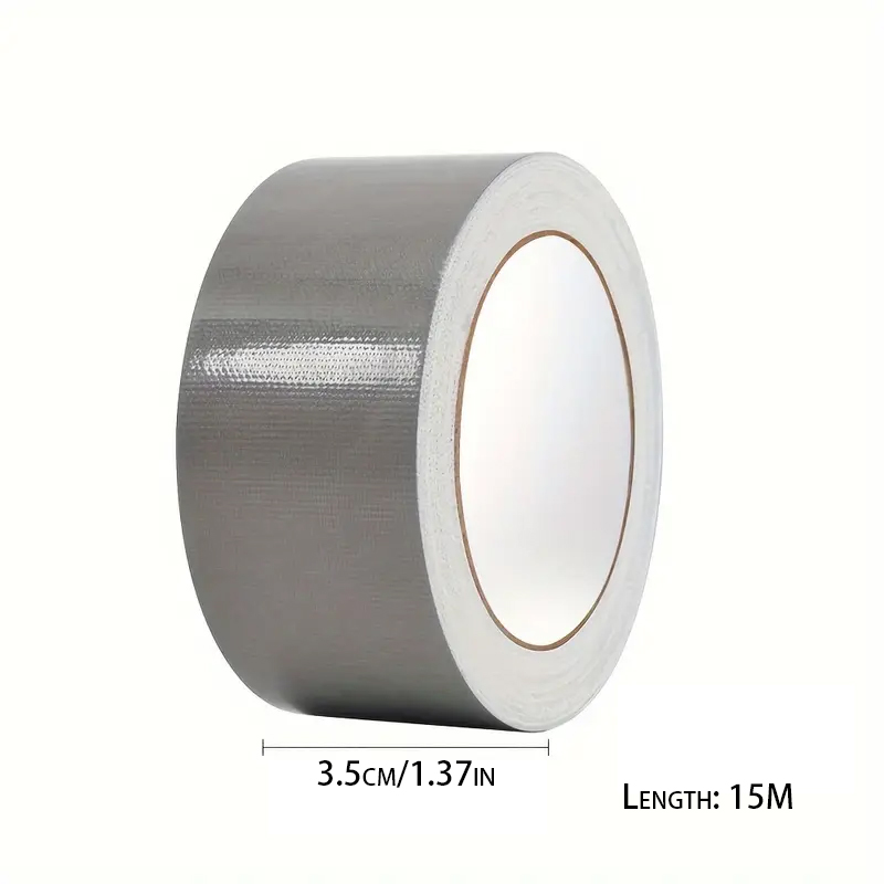 15M Duct Tape Fiber Traceless Self Adhesive Waterproof Colored Tapes for Packaging, Sealing,  Moving Label and Repair. 