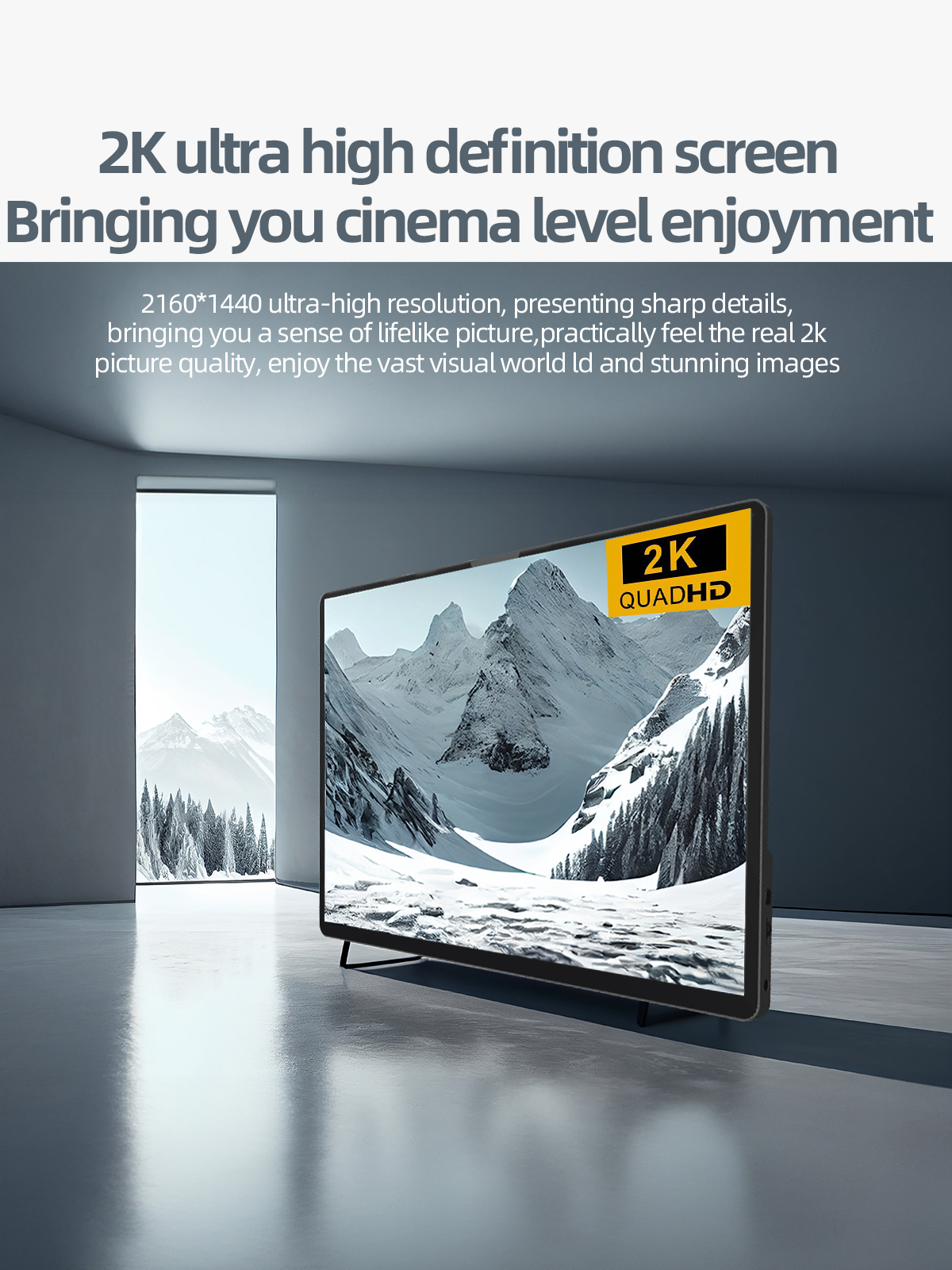 14 Inch 2K Portable Monitor 2160*1440 15: 10 IPS HDMI TYPEC  For Laptop XBox PS4/5 Switch Cell Phone Computer Extension Office. 