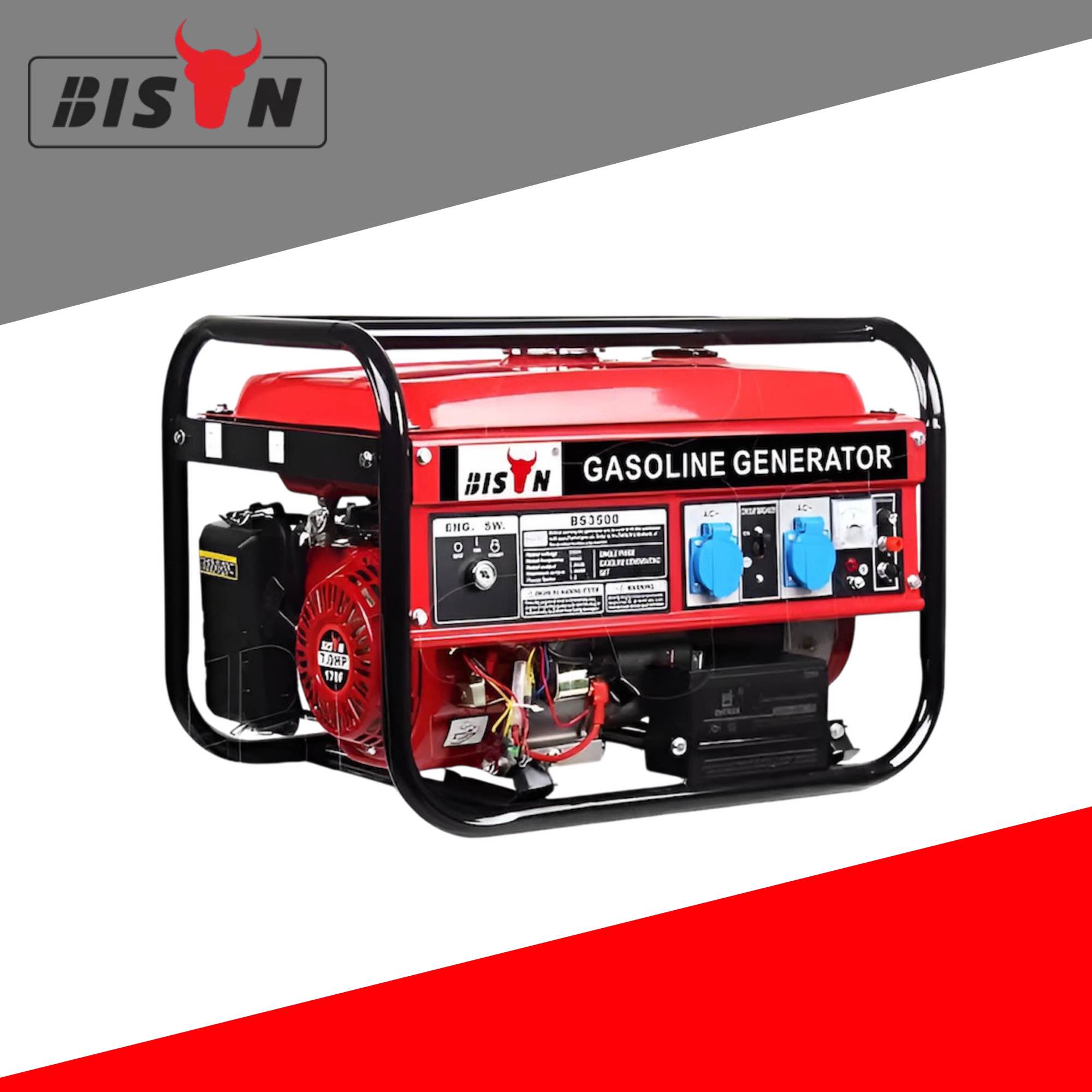 Generator 3.2 KW BISON 3500 Model  | BISON Gasoline Portable Generator. 
