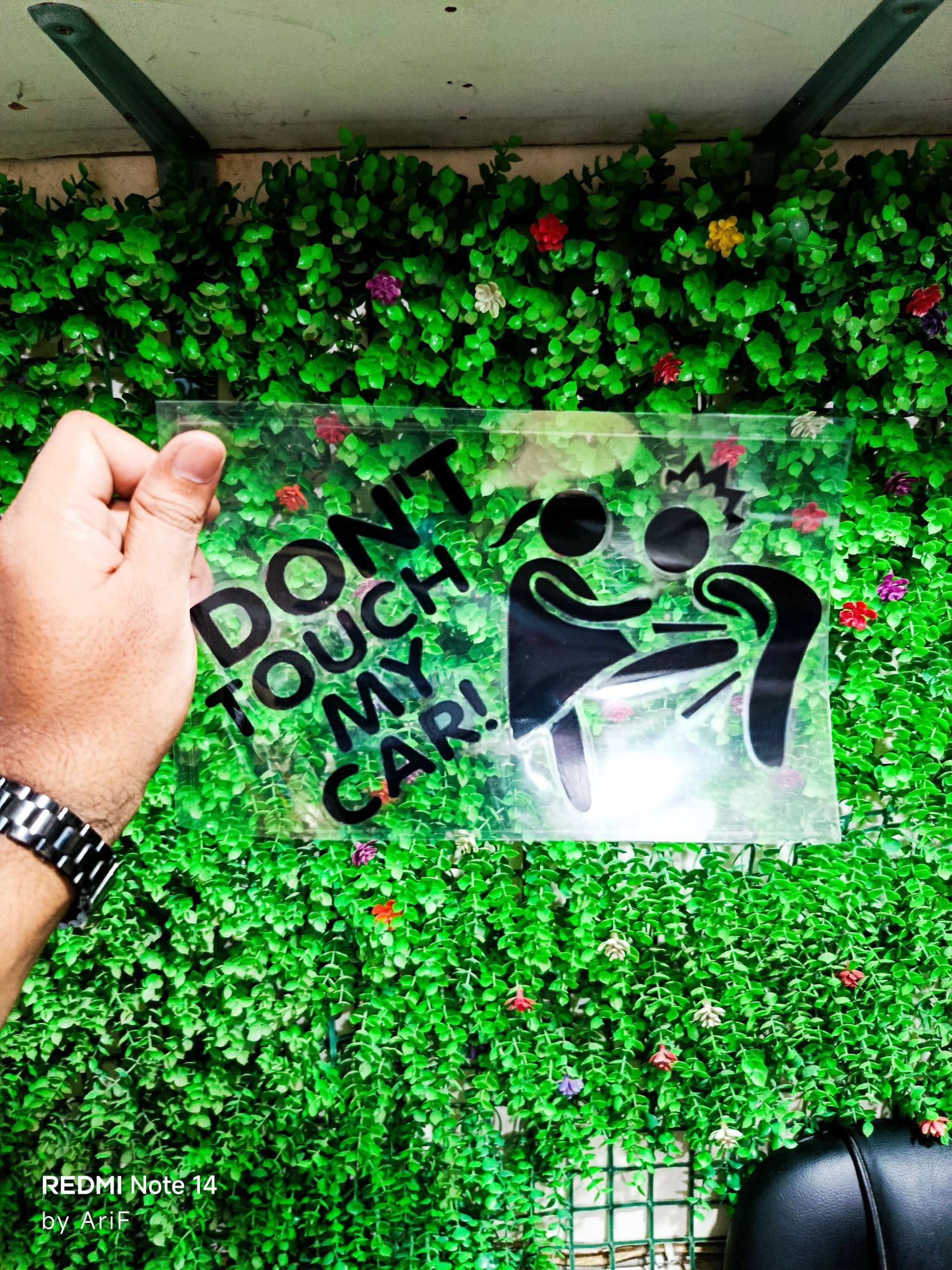 "DON'T TOUCH MY CAR" Premium Quality Universal Car Sticker - 1Pis