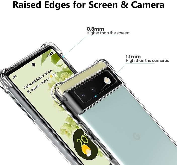 Google Pixel 6 Pro Transparent Clear Slim Soft Cover Skin Gel TPU Case ...