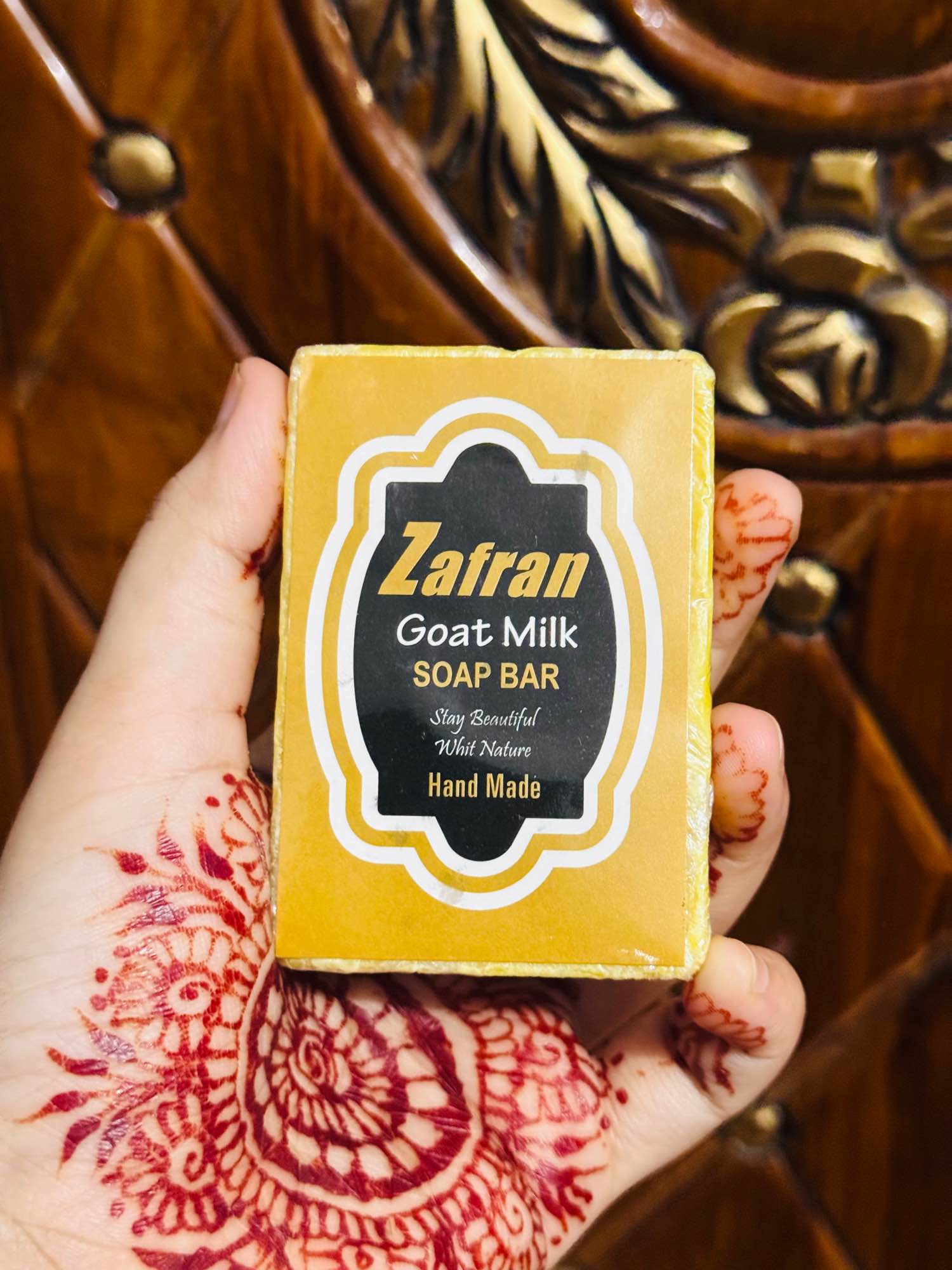 Hand Made Zafran Goat Milk Soap Bar-100gm. 