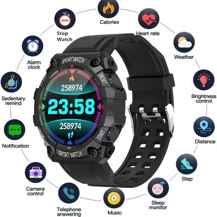 FD68S New Smart Watches Men Women Wireless Smartwatch Touch Smart Bracelet Fitness Bracelet Connected Watches for Android. 