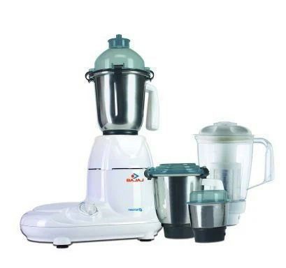 BAJAJ TWISTER 750 W Mixer Grinder (4 Jars, White, Black)