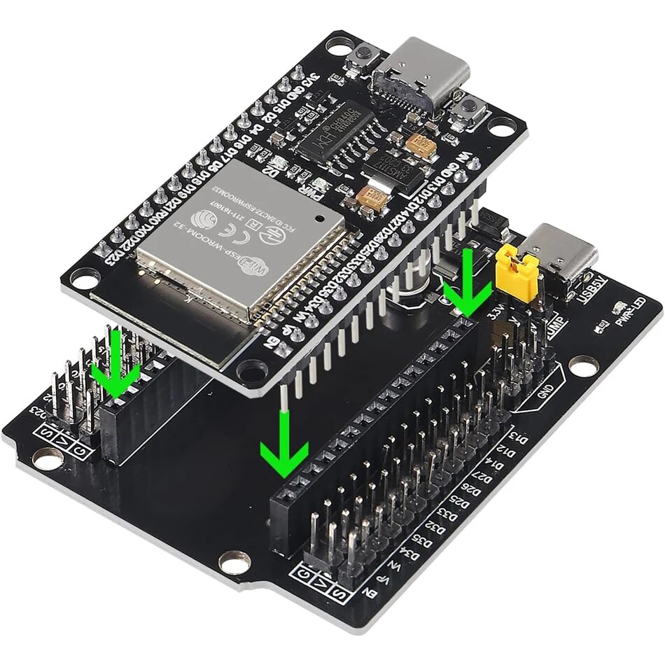 ESP-WROOM-32 ESP32 ESP-32S Type-C Development Board CH340C WiFi+Bluetooth Ultra-Low Power Dual Core Expansion Board for Arduino