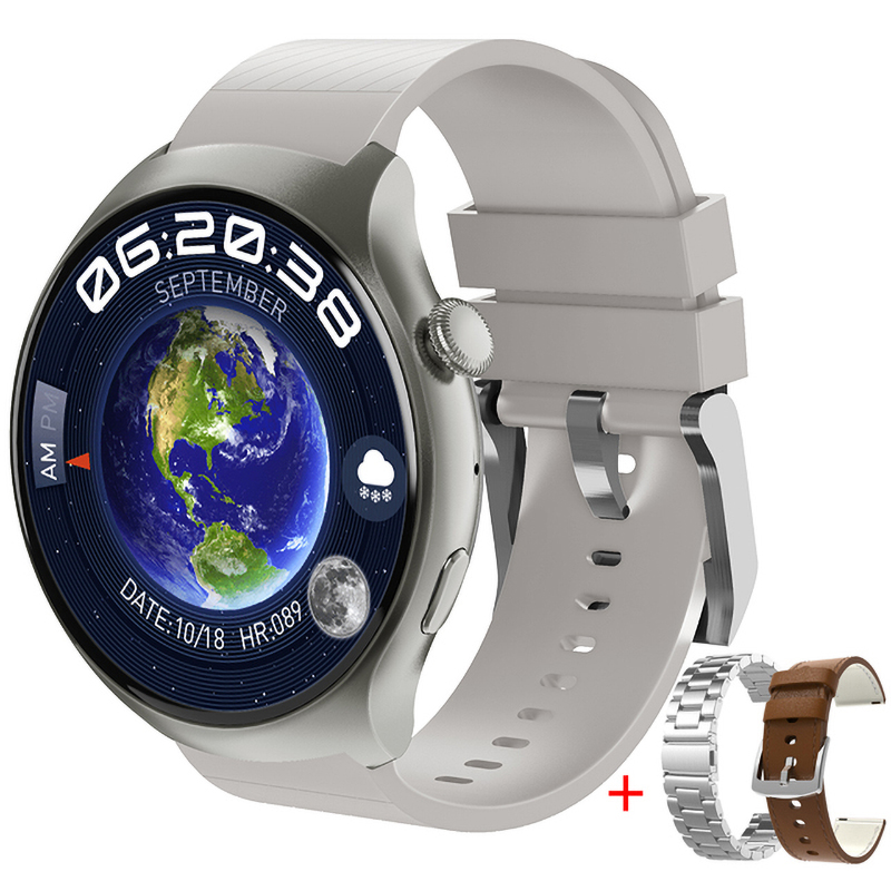 2023 New HW6 Mini Smart Watch NFC ChatGPT Baidu Map 1.52" AMOLED Screen Wireless Charging BT Call Smartwatch PK Huawei Watch 5. 