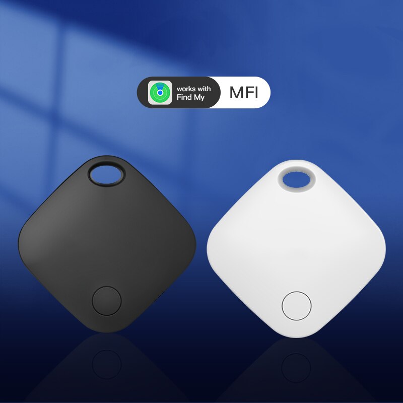 Smart Bluetooth GPS Tracker Works with Find My APP Anti Lose Reminder Device for Iphone Tag Replacement Locator MFI Rated. 