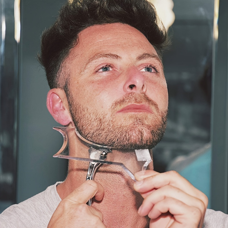 Beard Shaping  Styling Tool With Comb for Perfect Line Up Moustache Moulding Comb for Neck Line Work with Clippers or Razor. 