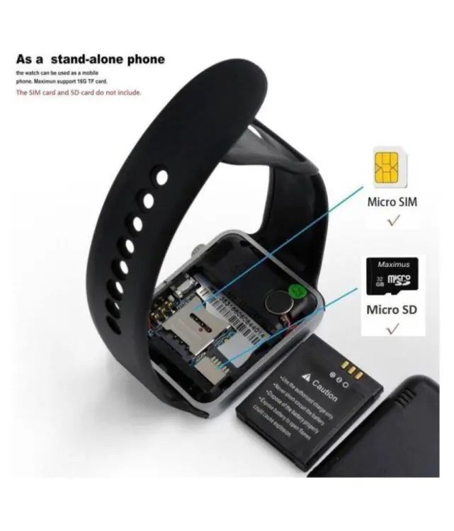 Smart Watch All in One - A1 Call&Memory With Camera Smart Watch. 