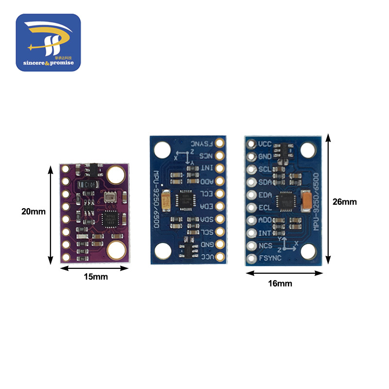 Original SPI/IIC GY-9250 BMP280 GY-91 MPU6500 MPU9250 6-Axis 9-Axis 10DOF Attitude Gyro+Accelerator+Magnetometer Sensor Module. 