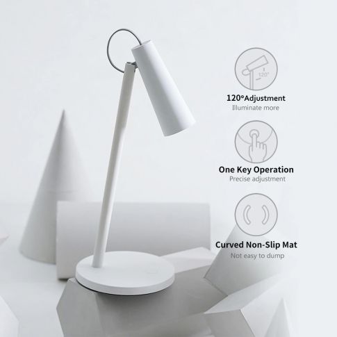 Xiaomi Mijia Rechargeable Desk Lamp Built-in 2000mAh lithium battery, standby time up to 40 hours