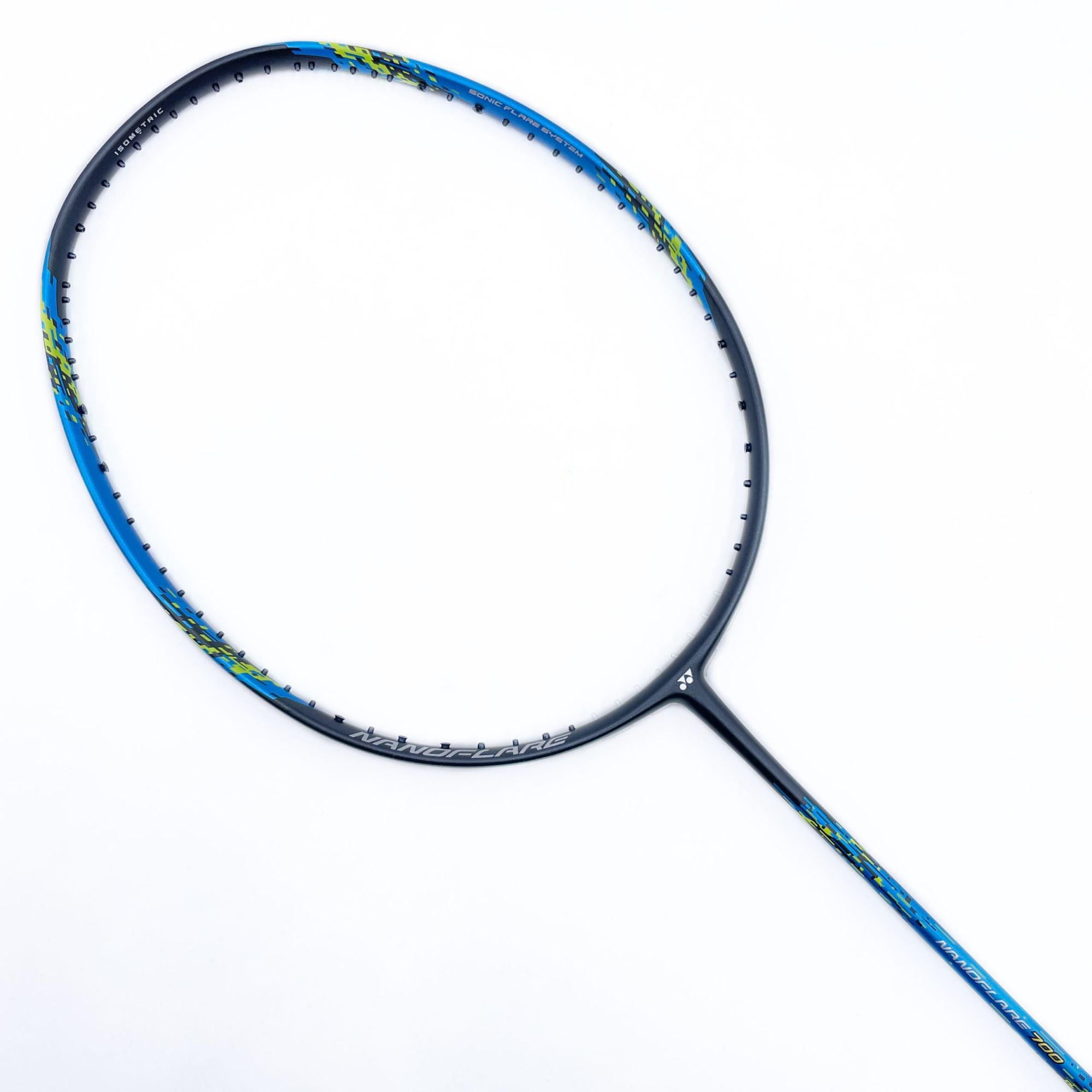 YONEX Nanoflare 700 Cyan/Gold Badminton Racket (Unstrung). 