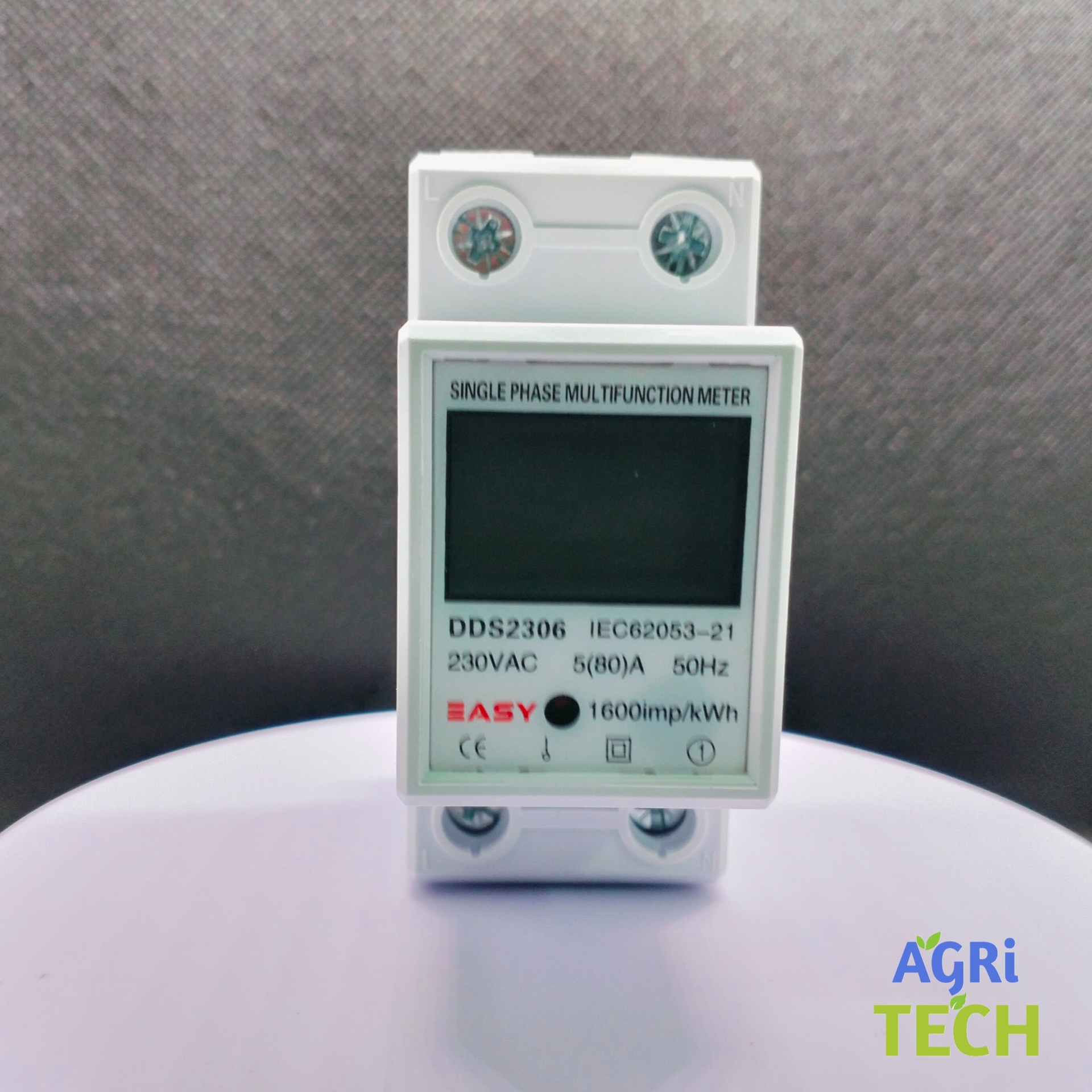 Mini Energy Meter 220V Single-Phase 80A - High-Resolution LCD Display, Accurate Watt Hour Measurement, Intelligent Digital Display - Ideal for Household Energy Management and Air Conditioning Monitoring. 