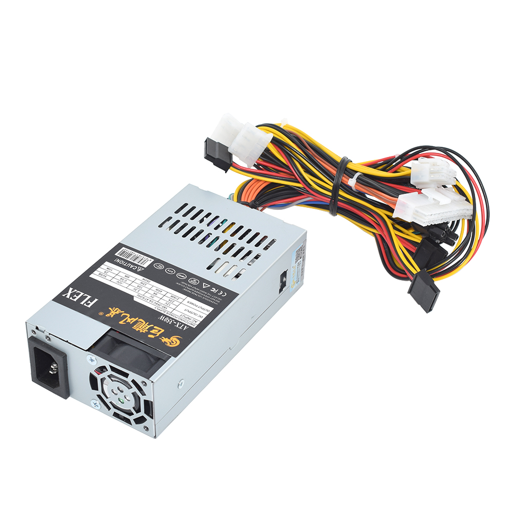JULONGFENGBAO New ATX 350W PSU For NAS POS Cash Register Machine 180-264V 24Pin For Mini ITX Case Small 1U Flex PC Power Supply. 