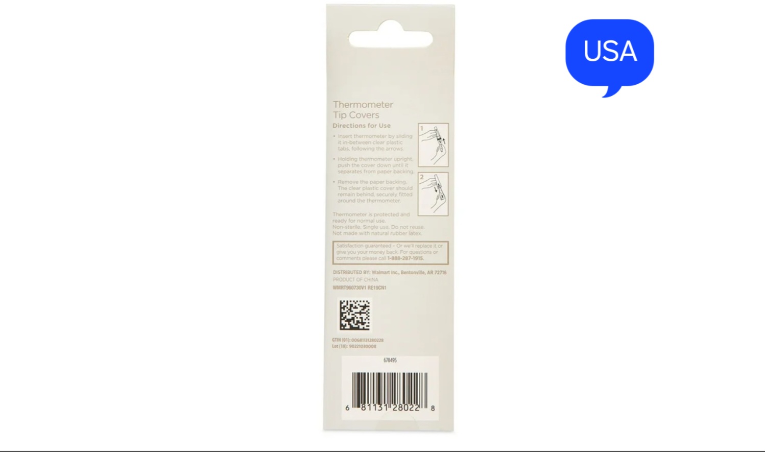 Equate Thermometer Tip Covers, 30 Count. 