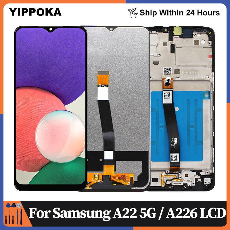 For Samsung Galaxy A22 5G LCD Display A22S 5G Touch Screen Digitizer Replacement Parts For SM-A226B SM-A226B/DS SM-A226B/DSN LCD