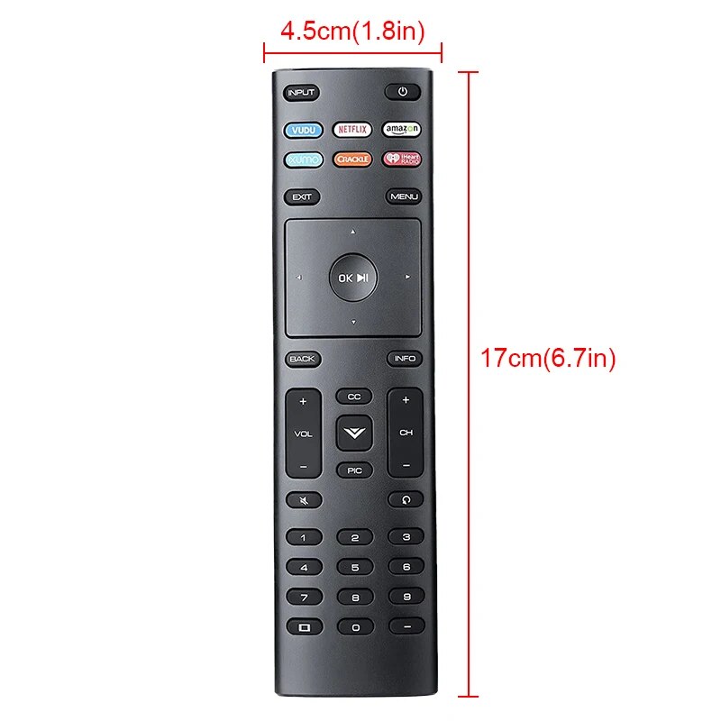 Universal Remote Control, XRT136 for VIZIO All LED LCD HD 4K UHD HDR Smart TVs. 