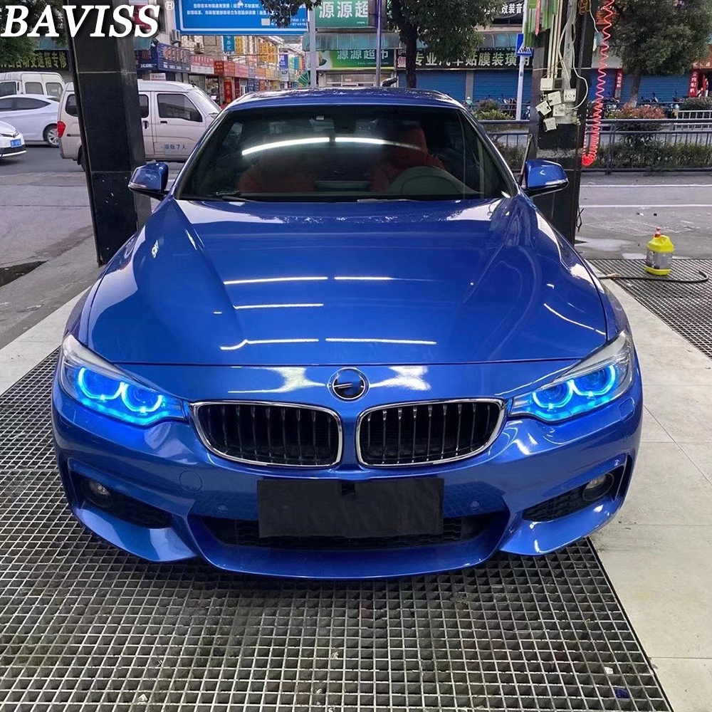 for BMW 4 Series 2014-2016 CSL Yellow DRL  Multicolor LED Boards F32 F33 F36 Daytime Running Lights Red RGBW Lemon Amber Blue. 
