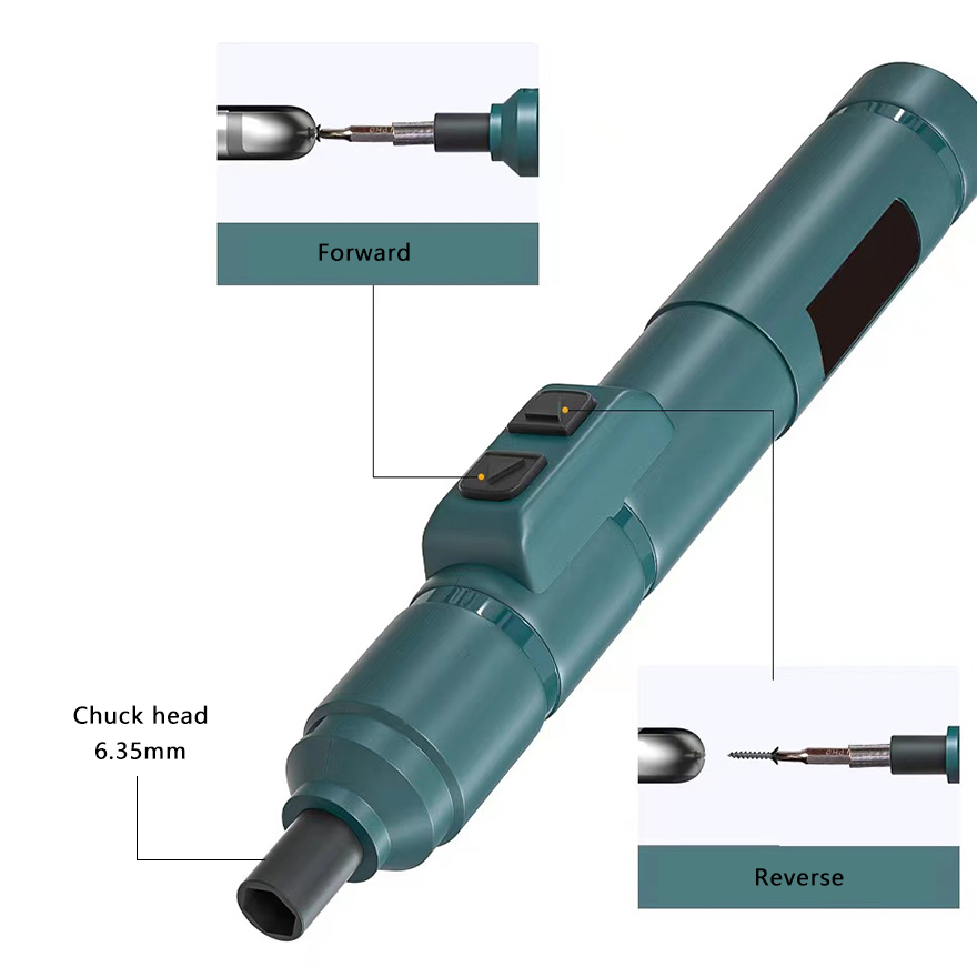 DONUMEH Cordless Electrical Screwdriver Mini Power Tools Rechargeable Multifucntion Drill Kits Set Household Maintenance. 