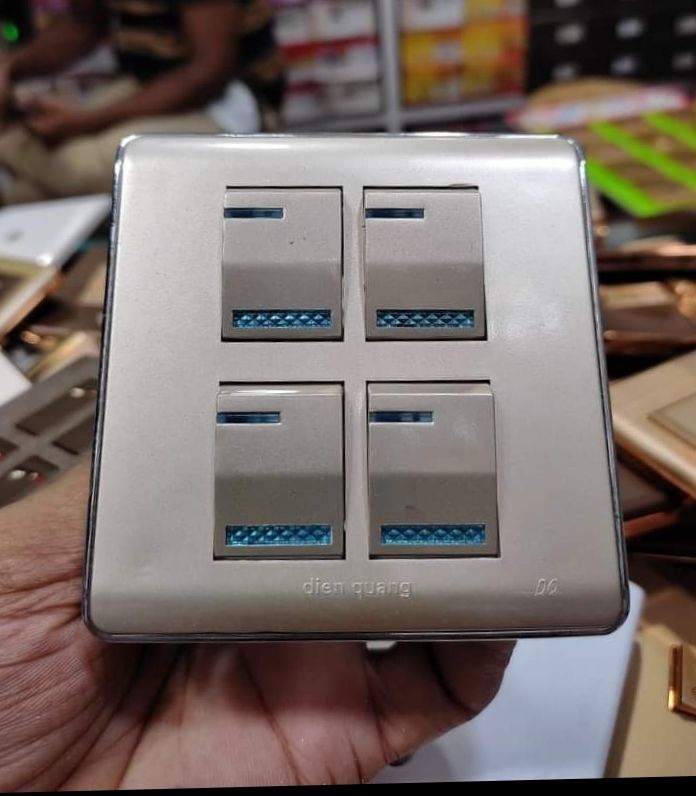 Dien Quang Four Gang One Way Switch (1 PC)
