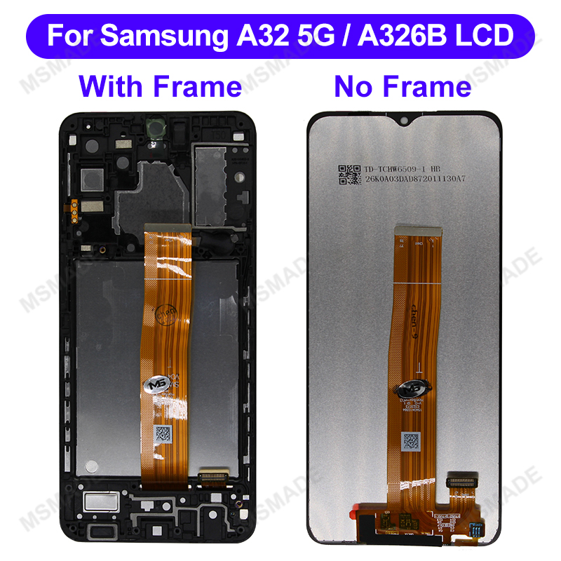 AMOLED For Samsung Galaxy A32 4G LCD SM-A325F SM-A325M Display Touch Screen Replacement For Samsung A32 5G Display SM-A326B. 