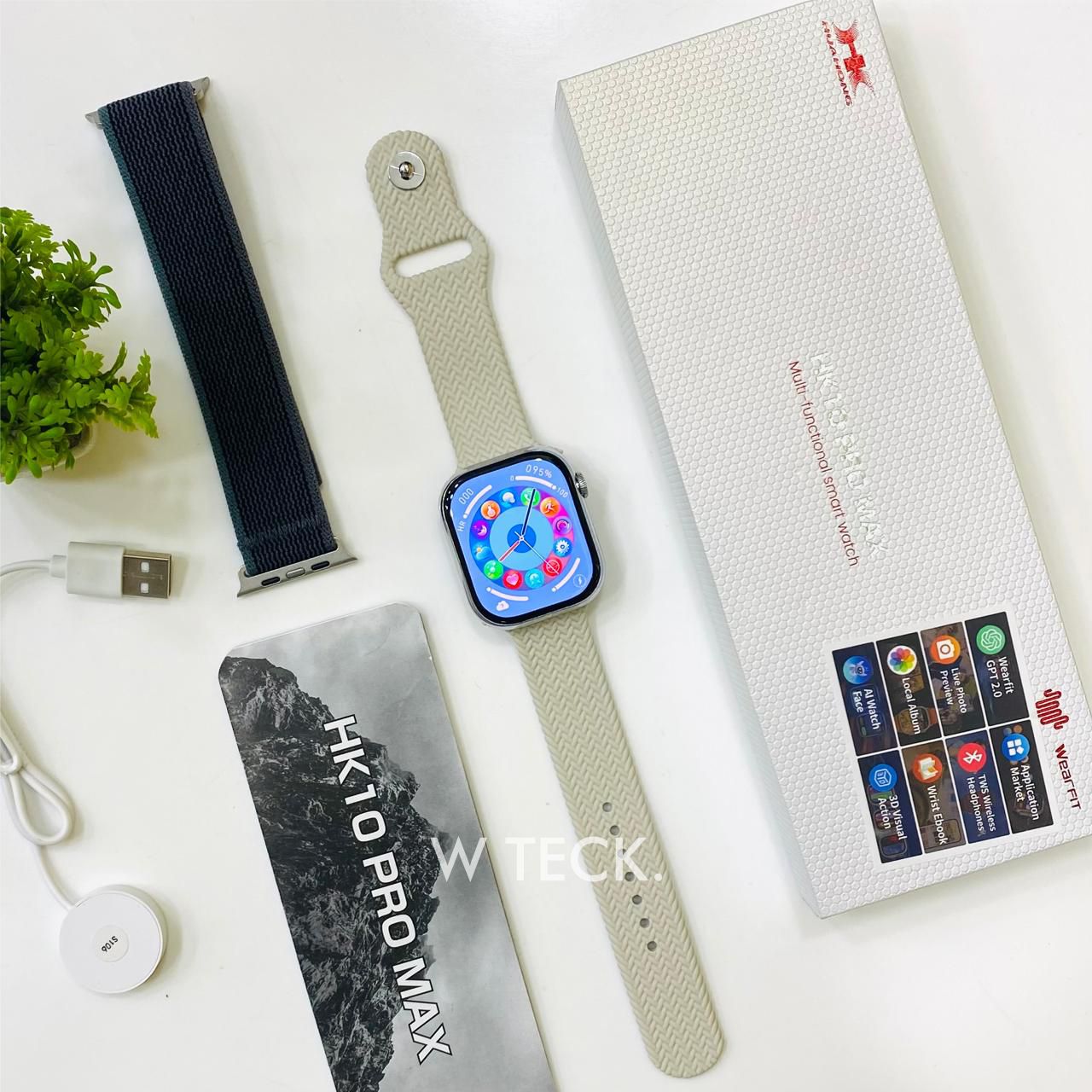 HK10 PRO MAX AMOLED DISPLAY (multifunctional smart Watch). 