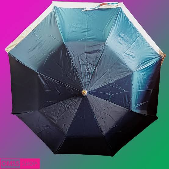 Sankar Chata Stick 8 Single Color Blue Umbrella. 